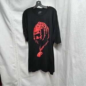 Black and‎ Red Graphic T-Shirt Lil Durk